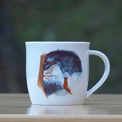 Porcelánový hrnček s obrázkom 1 - Líška a plamienok