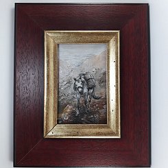 Obraz Čajová cesta V. – ceruza, akvarel a akryl