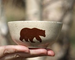 Čajová miska Medveď 13